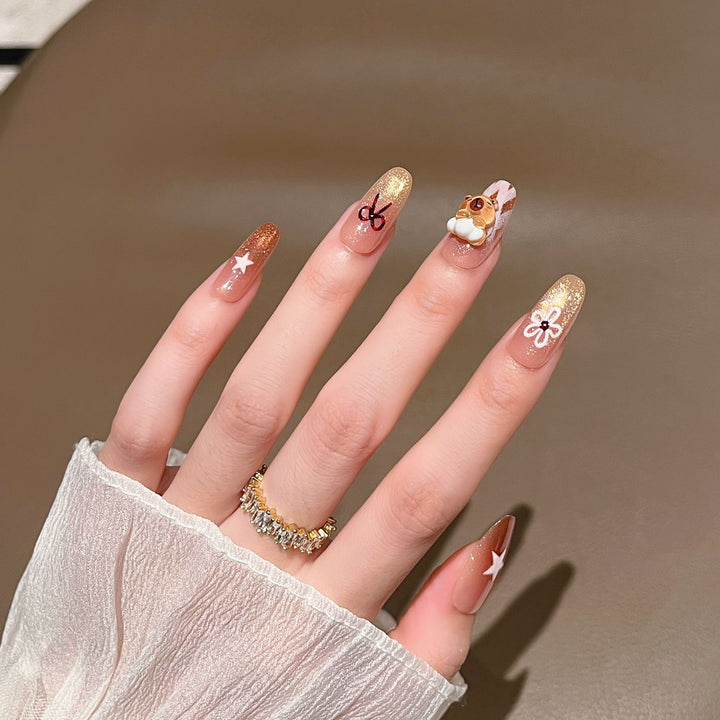Premium Glittering Press-On Nail Extensions Kalsten
