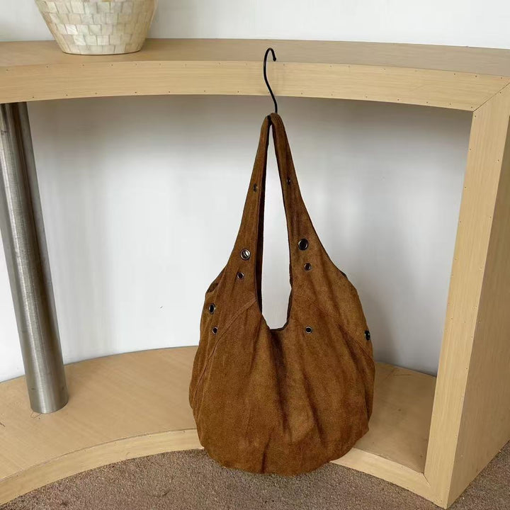 Slouchy Canvas Shoulder Bag