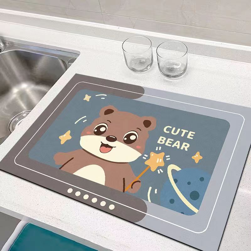 Cartoon Cat Kitchen Mat