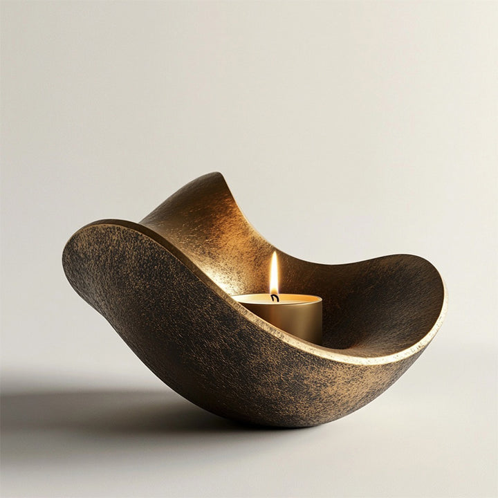 Sculptural Decorative Candle Holder