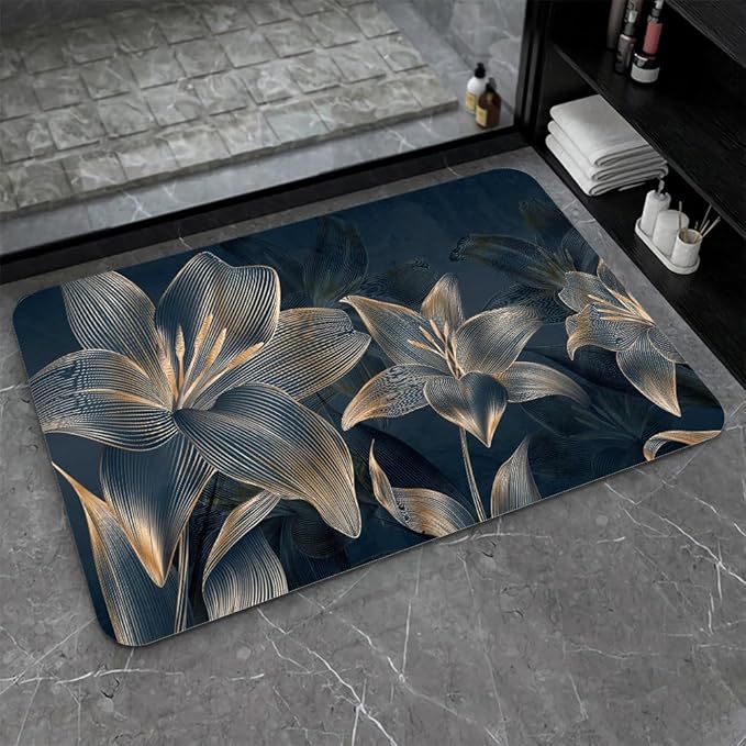 Stylish Water-Resistant Bath Mat Kalsten