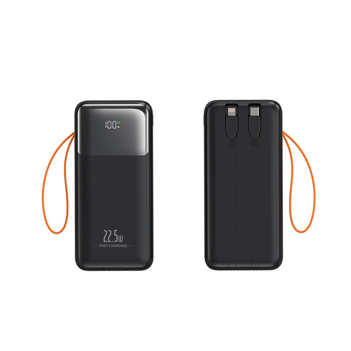 Portable power bank with integrated cable management and fast charging function Kalsten
