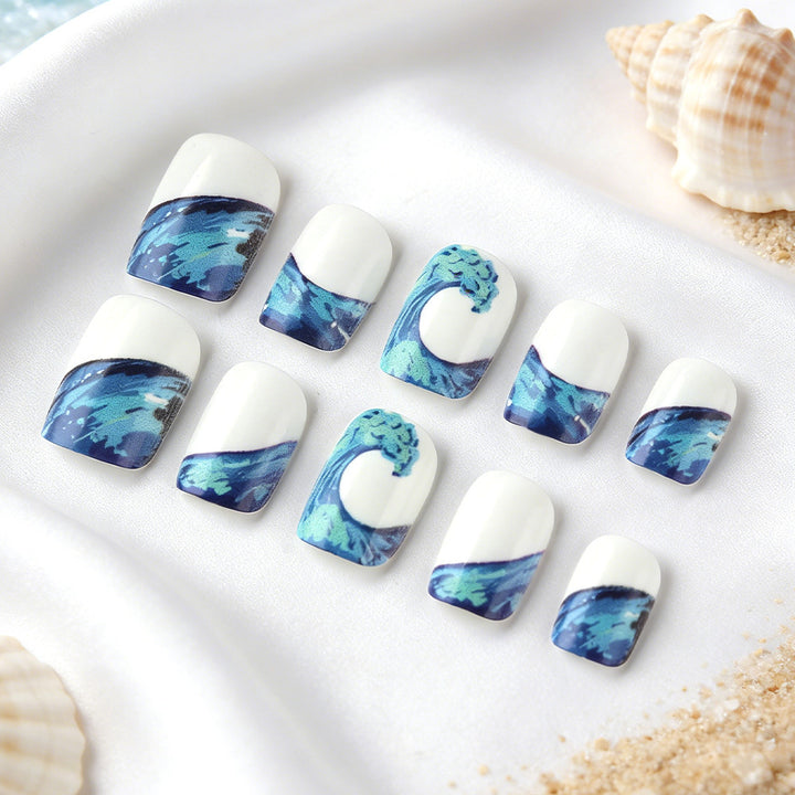 Artistic Ocean Wave Nail Art Set Kalsten
