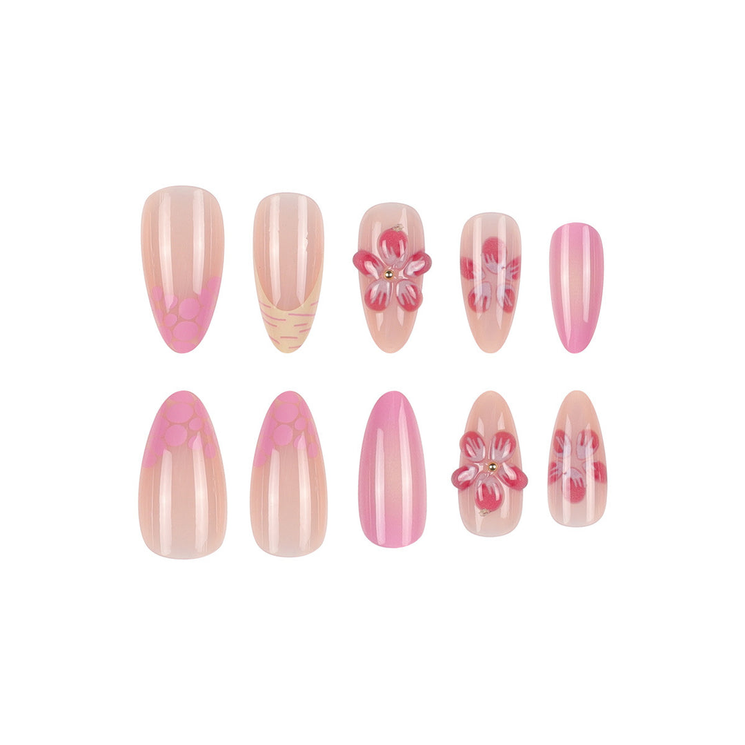 Floral-Inspired Elegant Press-On Nail Set Kalsten