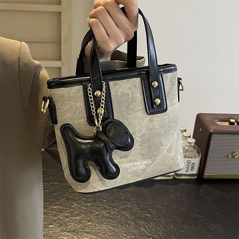 Compact Handheld Bucket Bag Kalsten