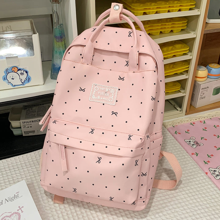 Stylish Dot-Printed Backpack Kalsten