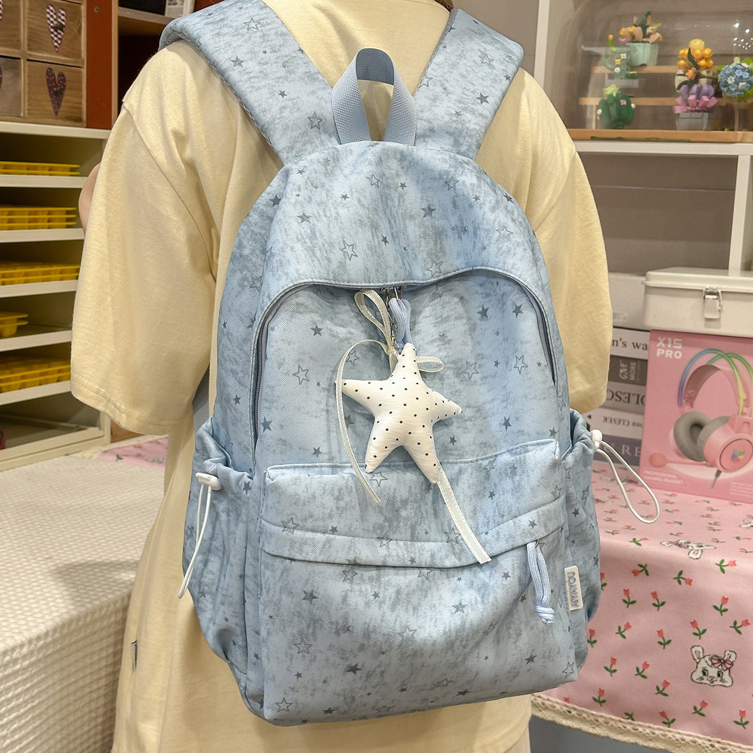Stylish Star-Print Backpack Kalsten 1791205508