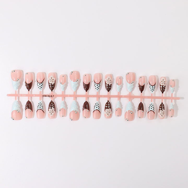 Artistic Acrylic Press-On Nail Design Kalsten
