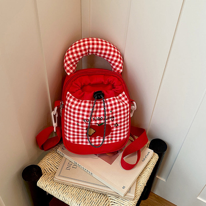 Playful Gingham Print Mini Backpack Kalsten