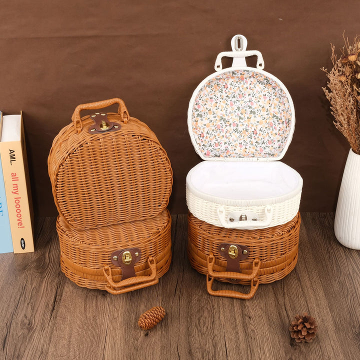 Floral-Inspired Woven Basket Kalsten
