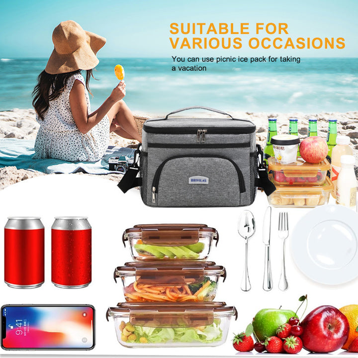 Multi-Compartment Insulated Lunch Cooler