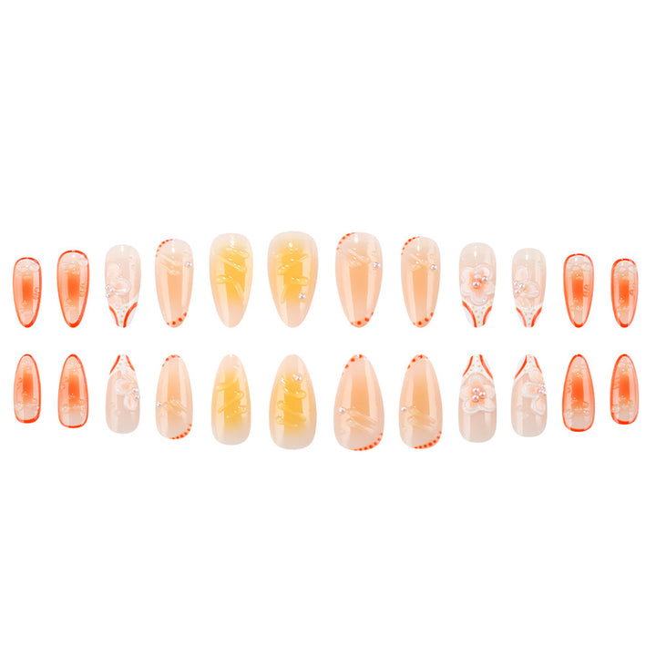 Floral Gel Press-On Nail Set Kalsten