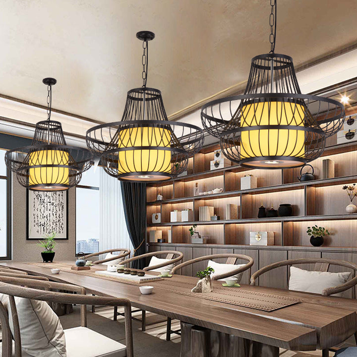 Artistic Metal Wire Pendant Light