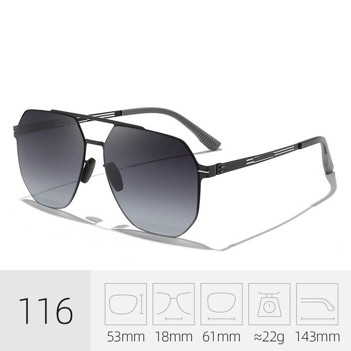 Premium Geometric Frame Sunglasses Kalsten