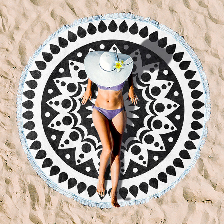 Rundstrand towel with floral pattern Kalsten