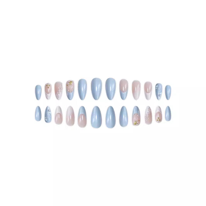 Artistic Ocean-Inspired Acrylic Nail Enhancements Kalsten