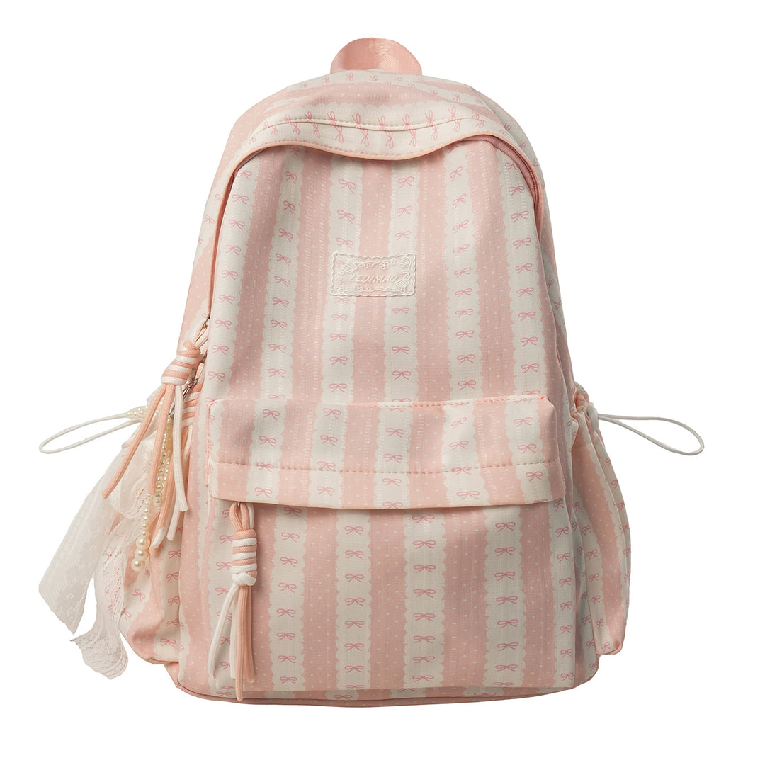Stylish Decorative Bow-Embellished Backpack Kalsten
