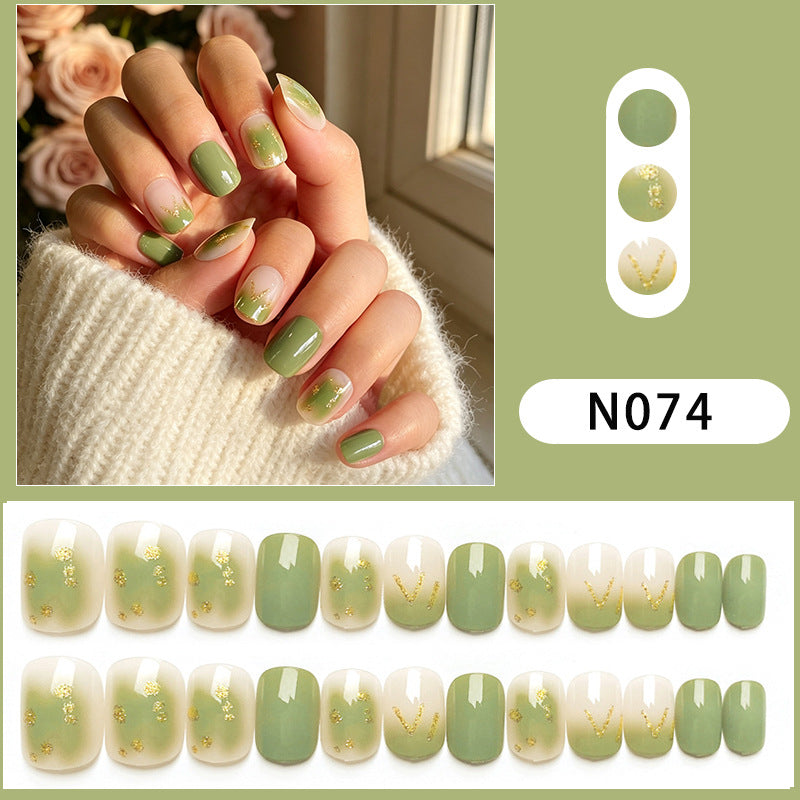 Geometric Pattern Press-On Nail Set