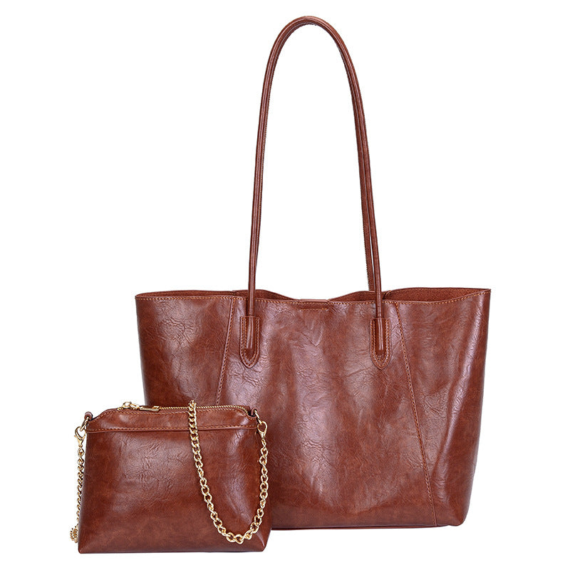 Classic Leather Tote Bag