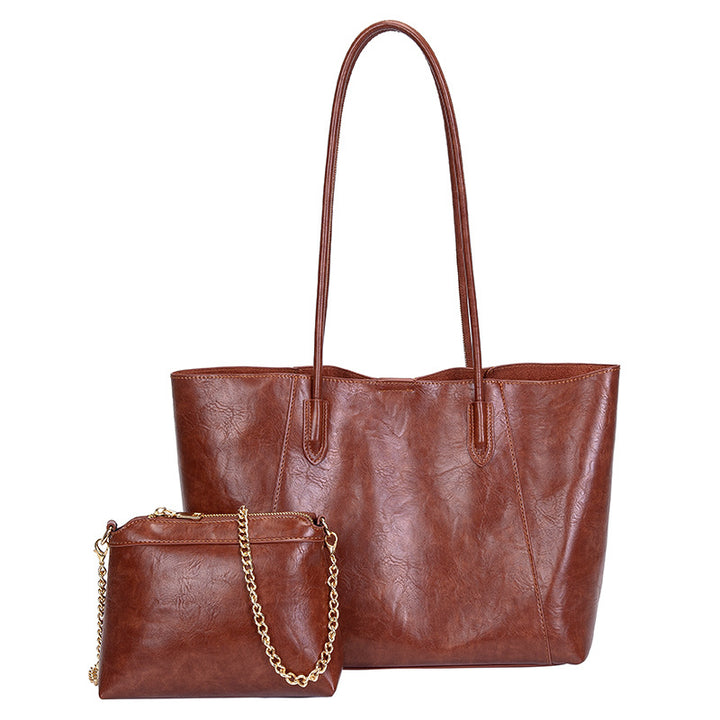 Classic Leather Tote Bag