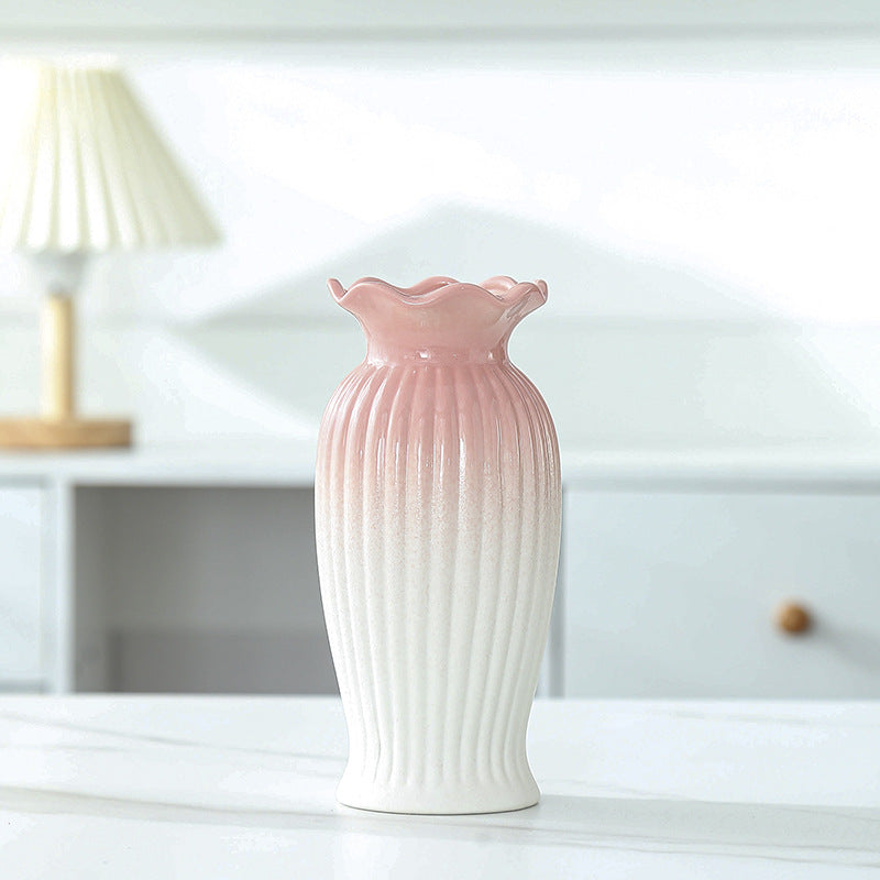 Elegant Floral Design Ceramic Vase Kalsten