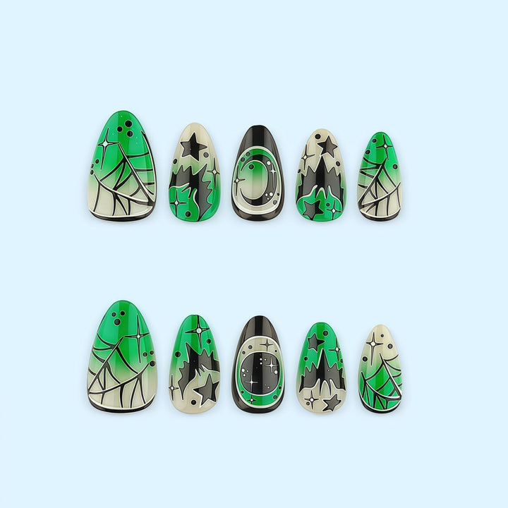 Creative Halloween Design Fake Nails Kalsten