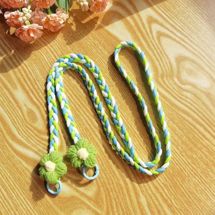 Woven Floral Pattern Utility Lanyard Kalsten