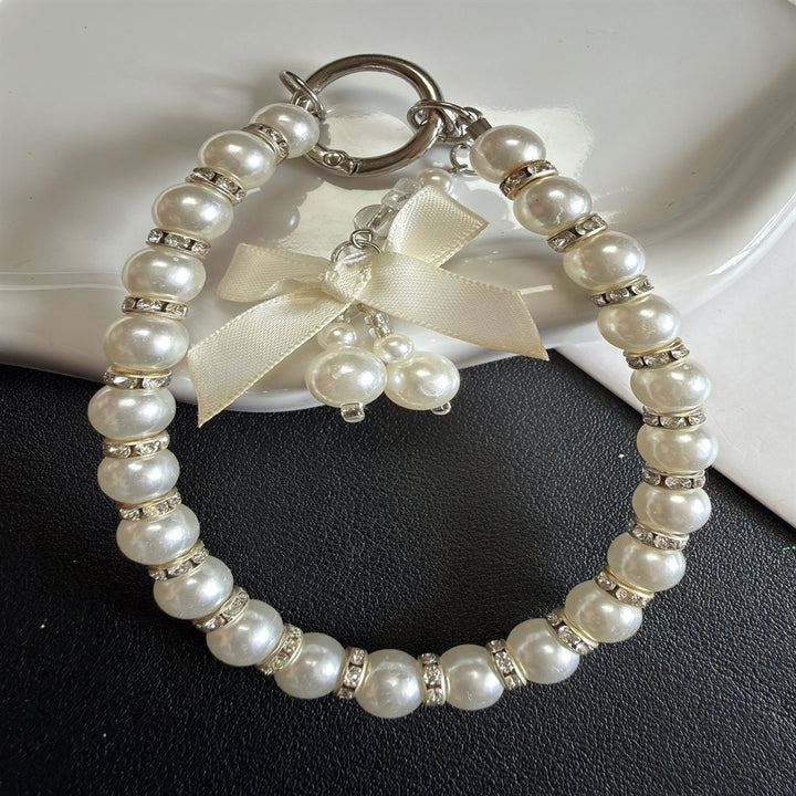 Elegant Pearled Charm Keychain Kalsten