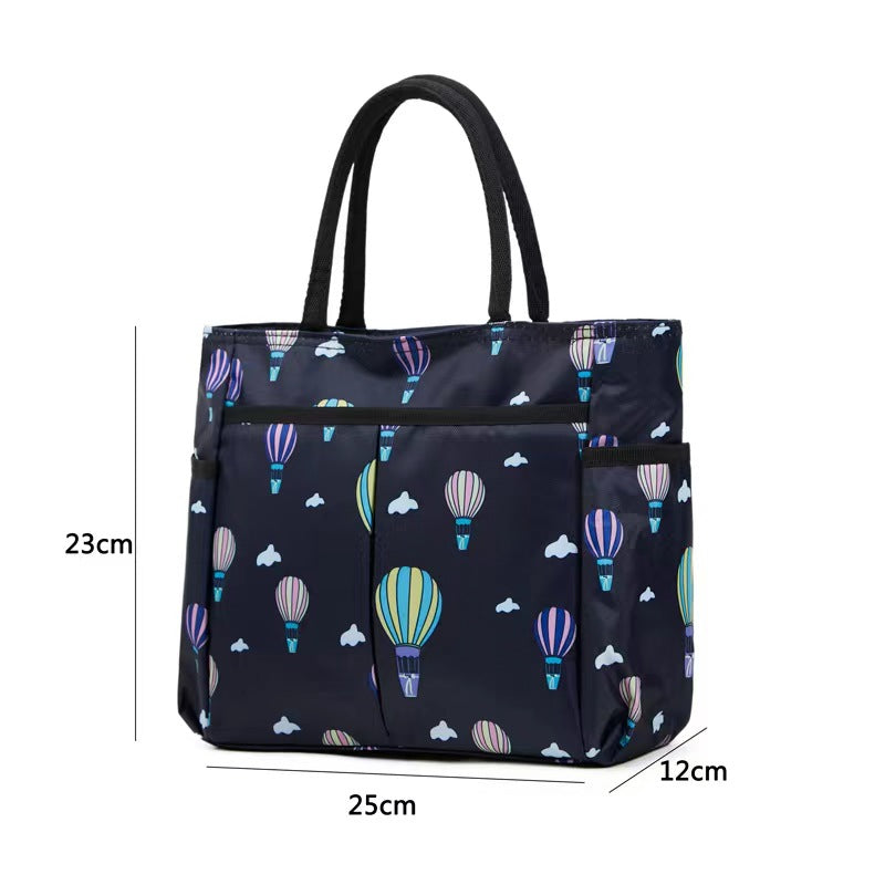 Multi-Pocket Candy Print Tote Bag Kalsten