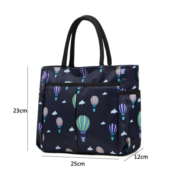 Multi-Pocket Candy Print Tote Bag Kalsten