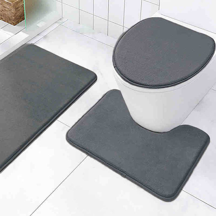 Plush 2-Piece Bathroom Mat Set