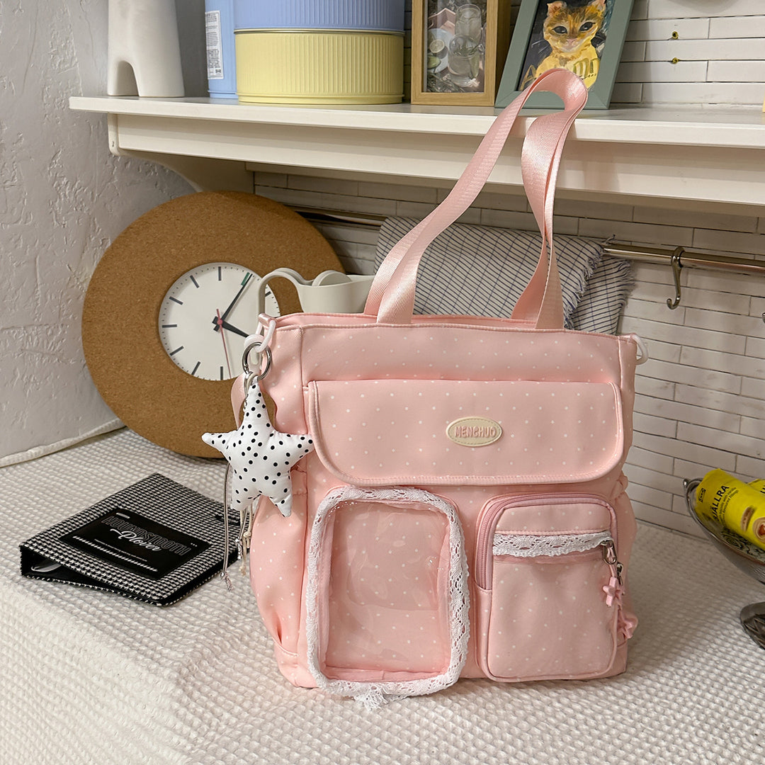 Stylish Multi-Pocket Patterned Backpack Kalsten