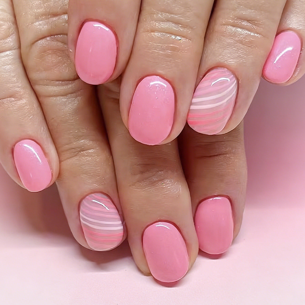 Artistic Pink Gel Nail Art Set Kalsten