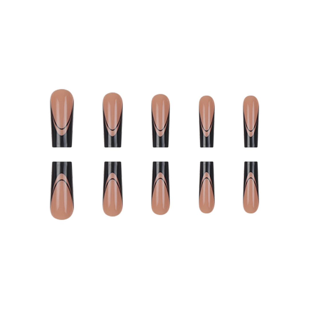 Artistic Long Square Press-On Nails Kalsten