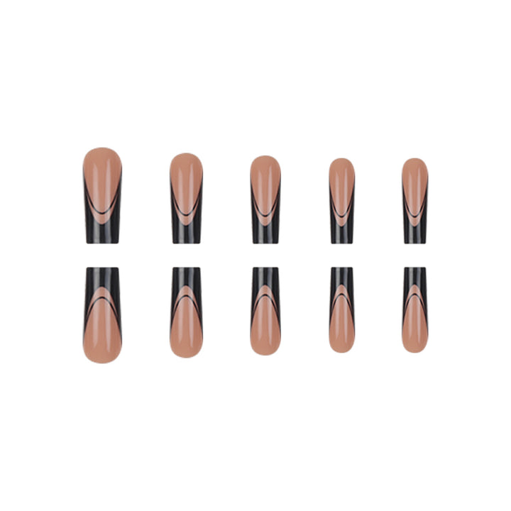 Artistic Long Square Press-On Nails Kalsten