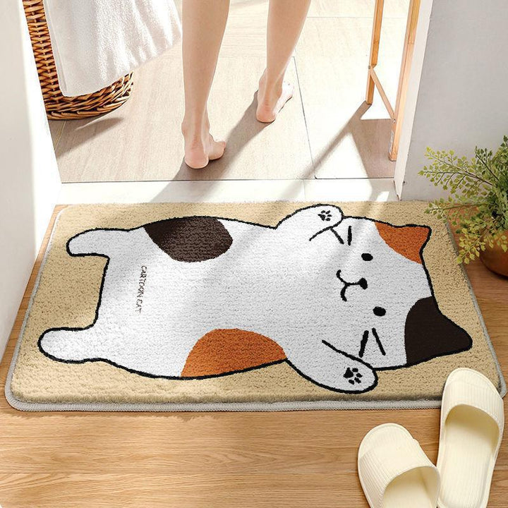 Playful Penguin-Themed Bath Mat Kalsten