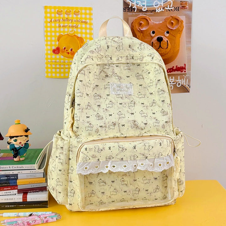 Cute Cartoon-Themed Transparent Backpack Kalsten