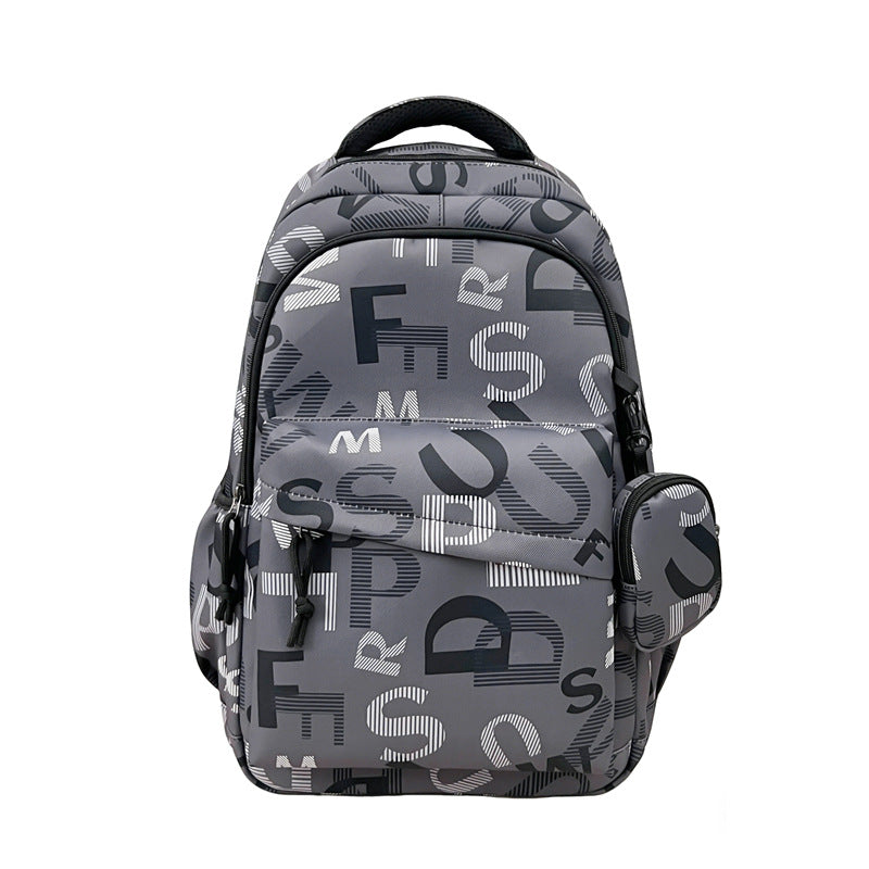 Stylish Letter-Printed Backpack Kalsten