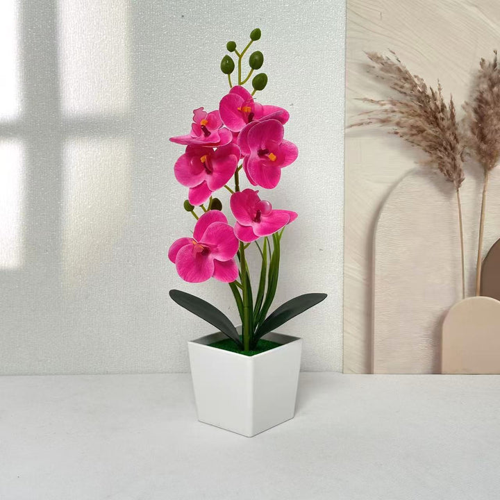 Elegant Artificial Orchid Plant for Tabletop Home Decor