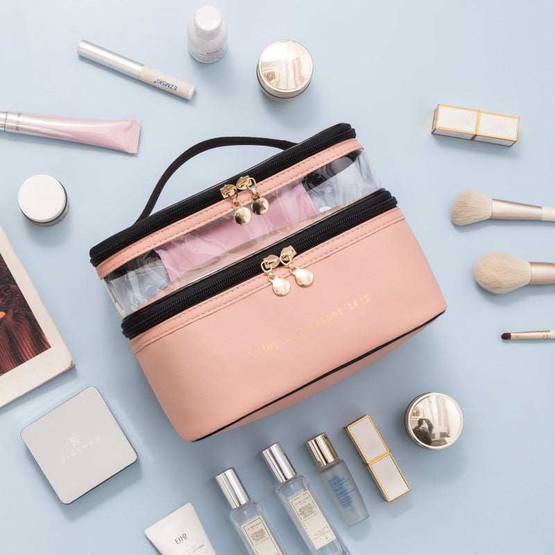 Transparent Dual-Layer Cosmetic Organizer Kalsten