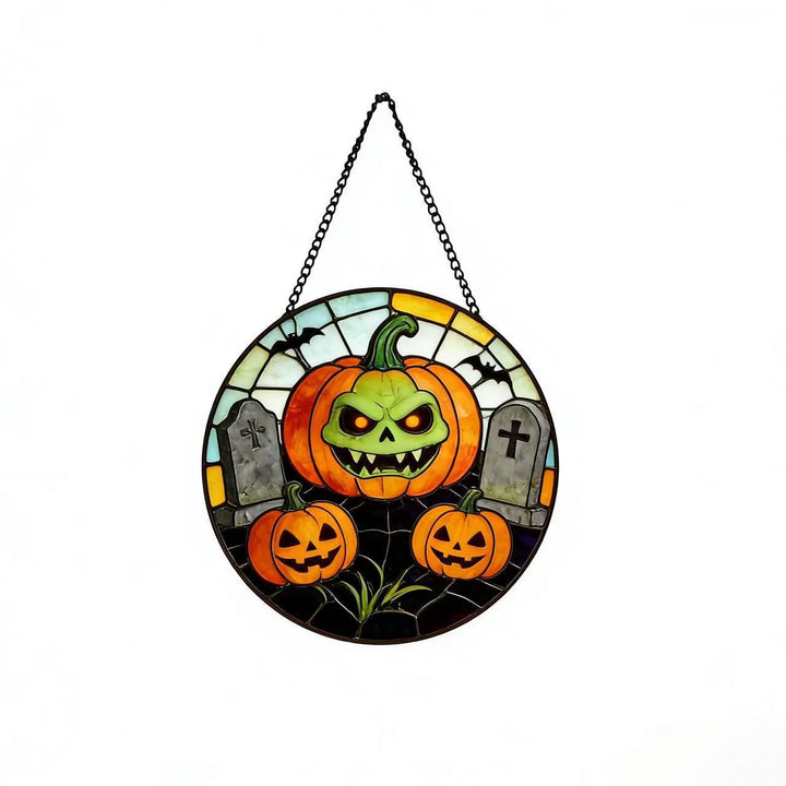 Decorative Skull Stained Glass Wall Art Kalsten