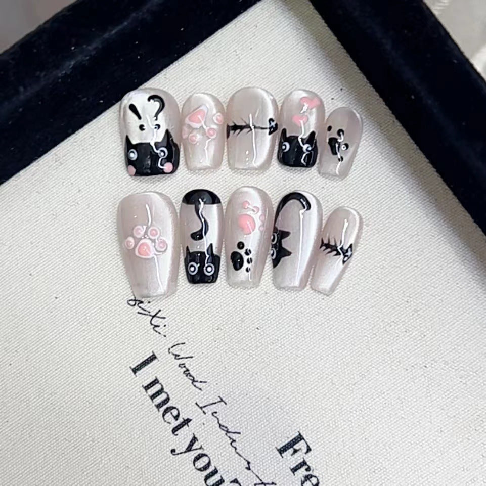 Artistic Pet-Themed Press-On Nails Kalsten