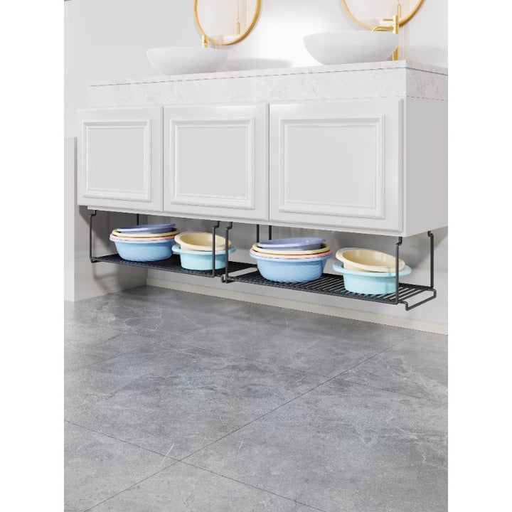 Under-Cabinet Hanging Sliding Wire Storage Shelf