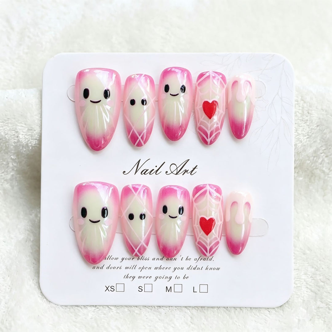 Whimsical Character Press-On Nail Art Set Kalsten