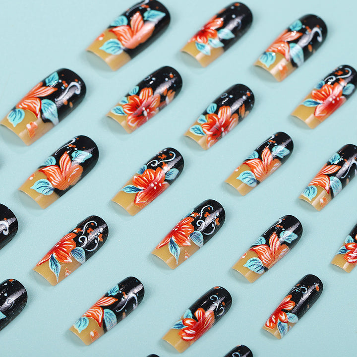 Creative nail art with floral design Kalsten