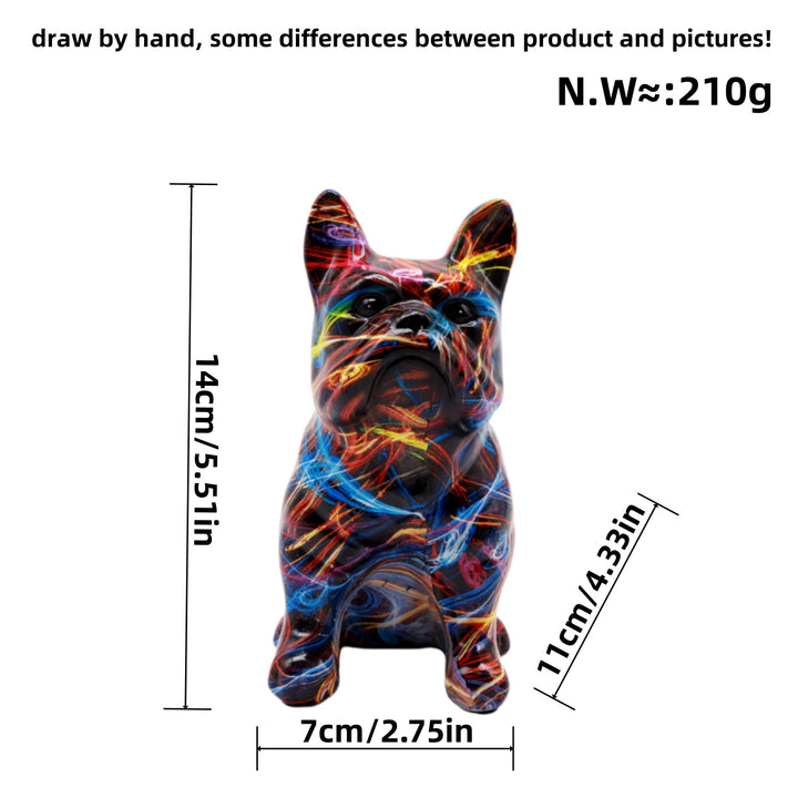 Artistically designed bulldog figure Kalsten