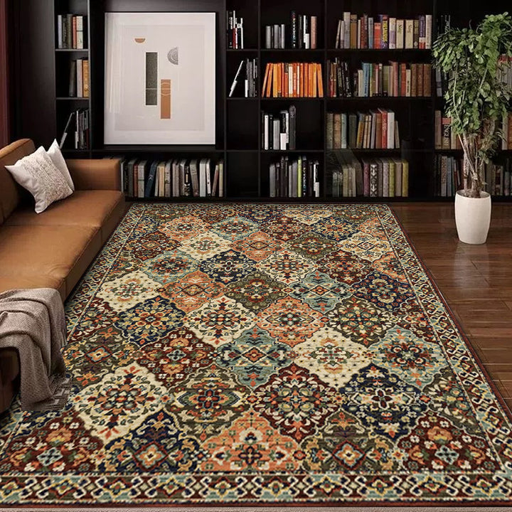 Vintage-Inspired Geometric Area Rug