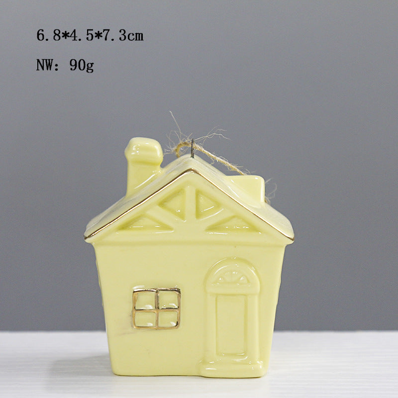 Ceramic House-Shaped Decorative Kalsten