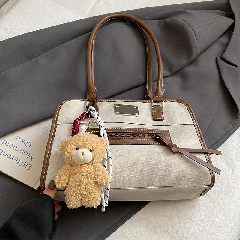 Cute Plush Teddy Bear Charm Handbag