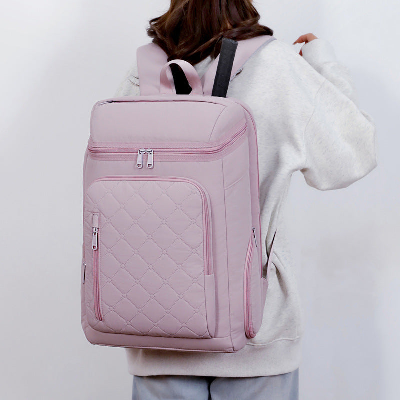Quilted Multi-Functional Travel Backpack